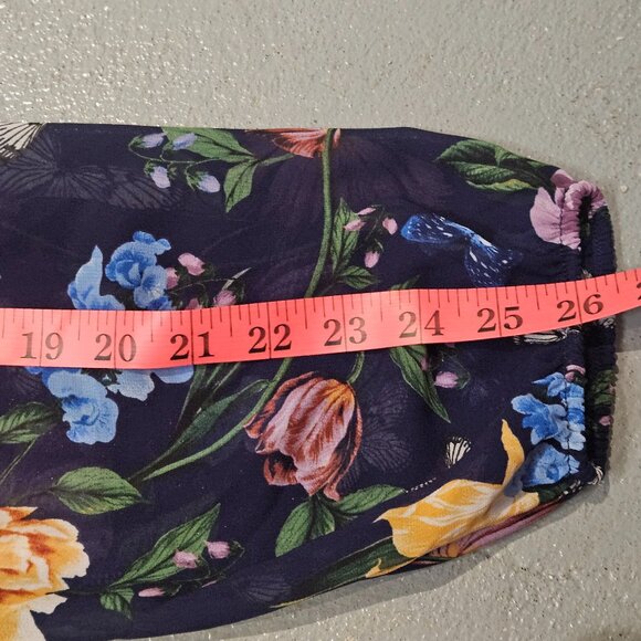 Torrid Peplum Chiffon Long Sleeve Top sz 01 14/16 - Picture 5 of 8